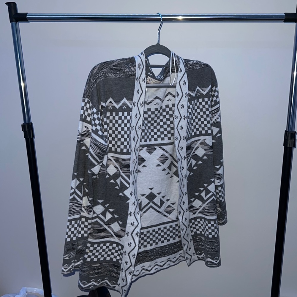 Grey Patterned Sweater